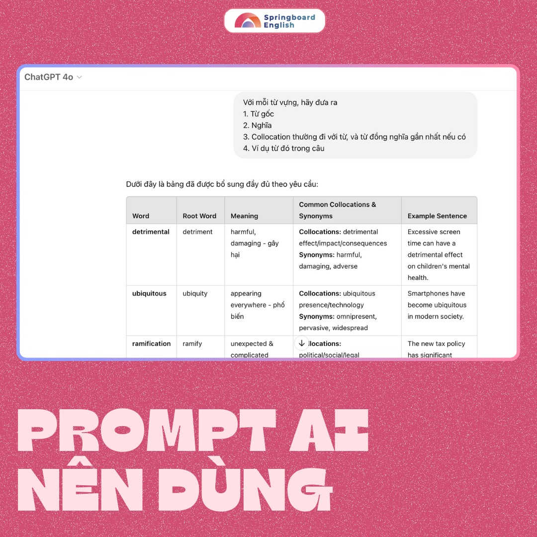 Springboard English - Lớp học nhà Xuân