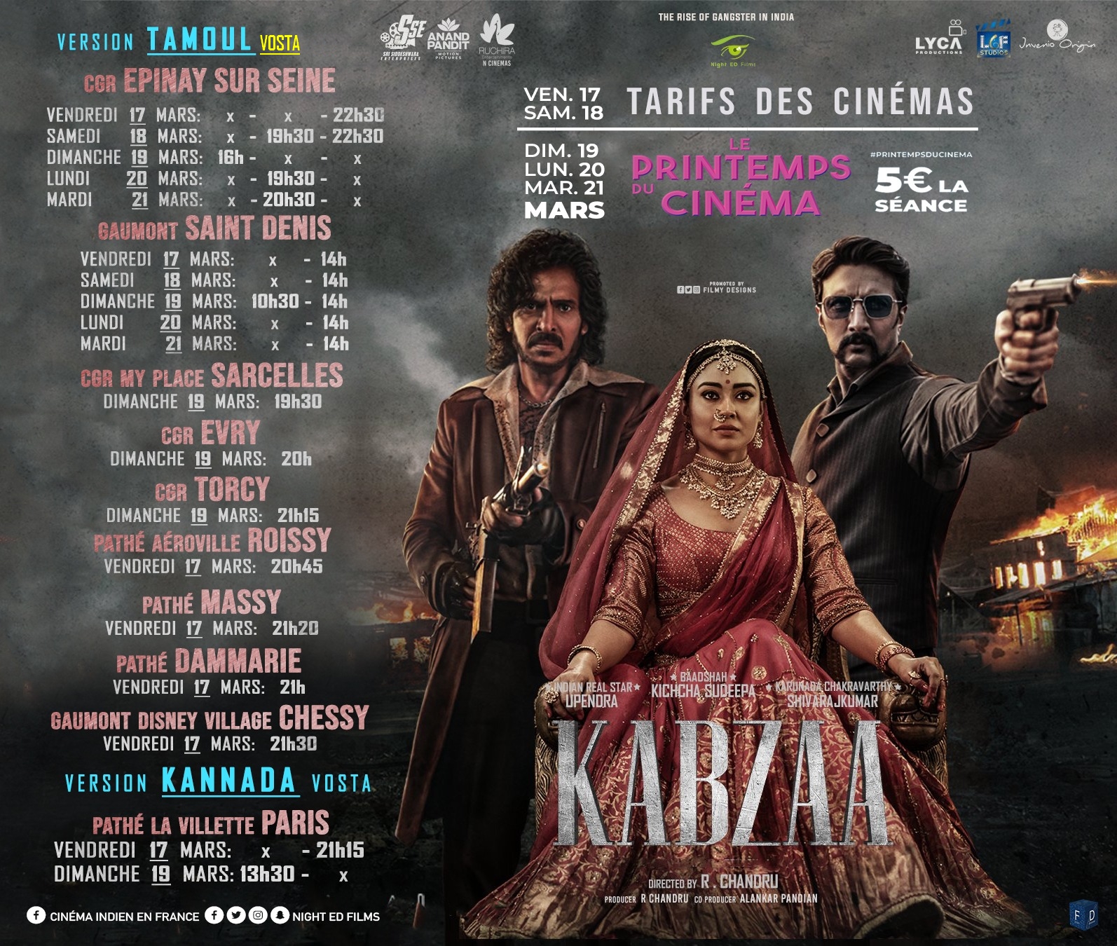 Horaires Des Séances Du Film Sardar 2022
