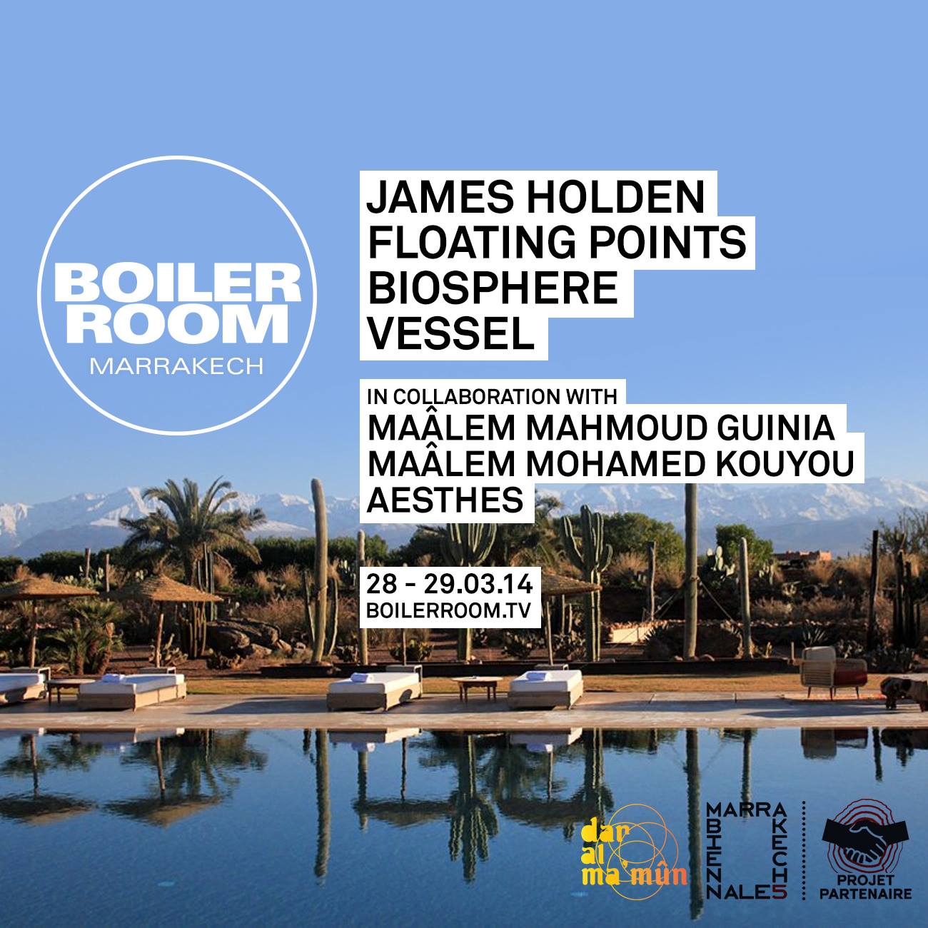 Boiler - Next week in Marrakech we bring together James Holden 