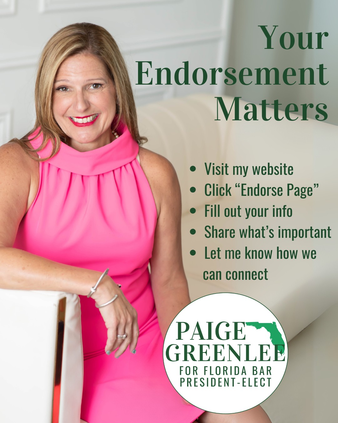 Paige Greenlee For Florida Bar President-Elect