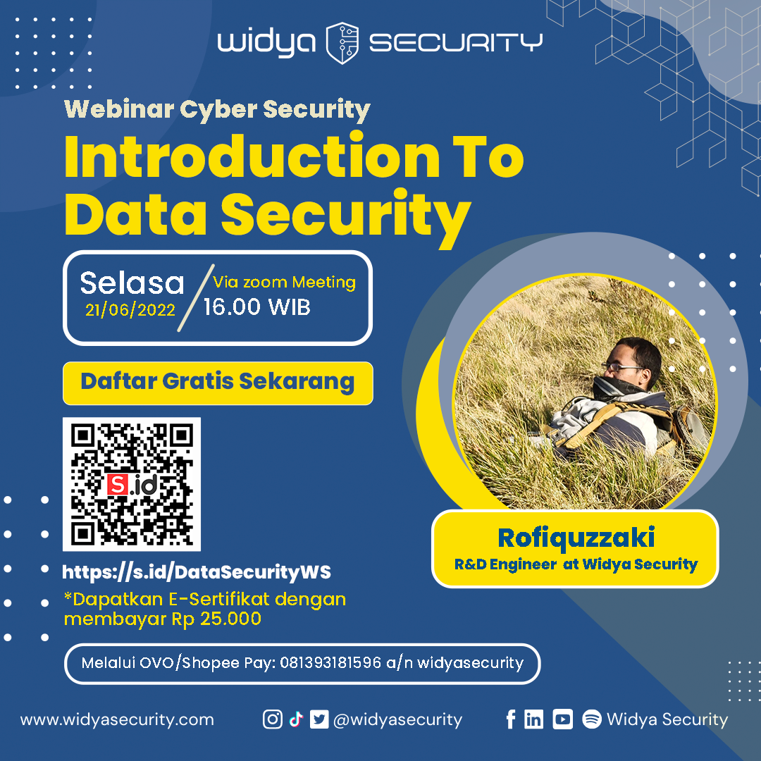 Widya Security - What is Data Security? Siapa yang masih...