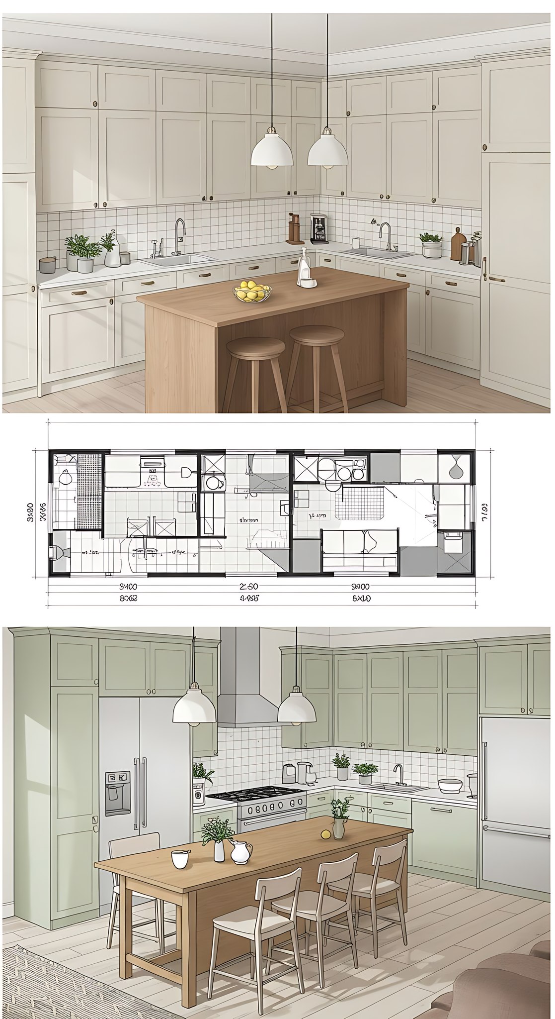Young - three distinct renderings of what appears to be the same ...