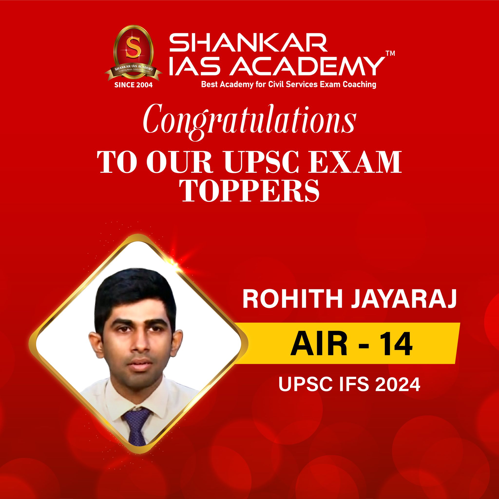 Shankar - 🌟 Proud Moment for Shankar IAS Academy! 🌟 Congratulations to ...