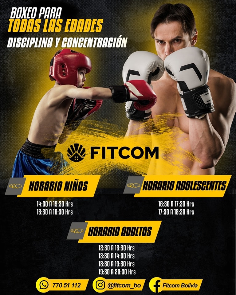 Fitcom - BOXEO PARA TODAS LAS EDADES 🥊 Horario niños (6 a... | Facebook