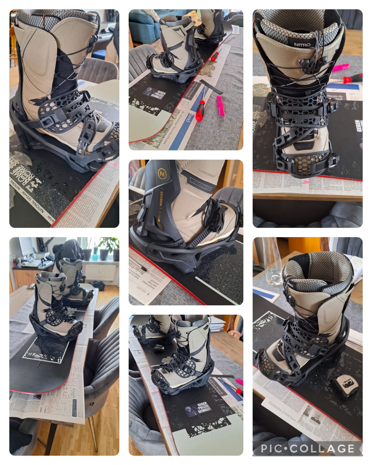 Board: Rome National 162w (Flex 7, waist 27cm); Boots: Nitro Team 