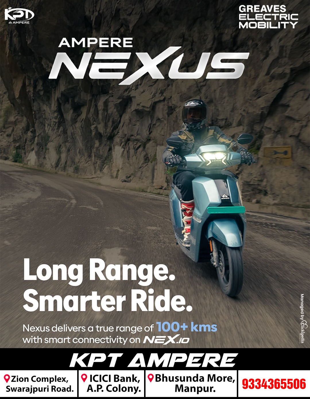 KPT - Go the distance with Ampere Nexus. With a true 100+ kms range on ...