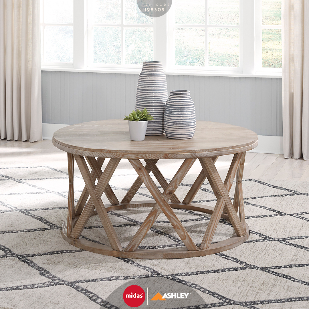 Midas Furniture - With the “Glasslore” round coffee table,...