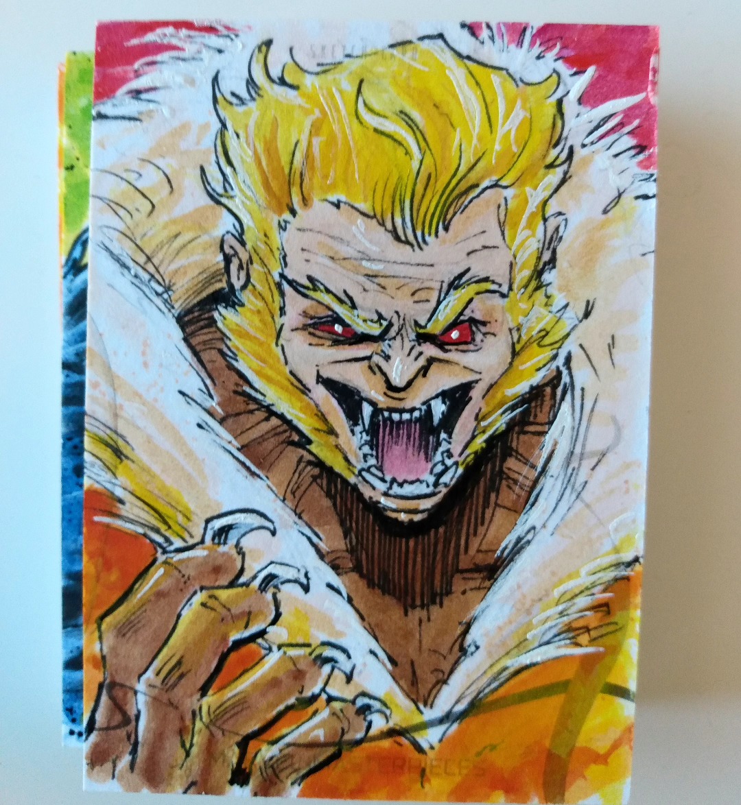 2017 Upper Deck Marvel Premier X-Men quad panel sketch card