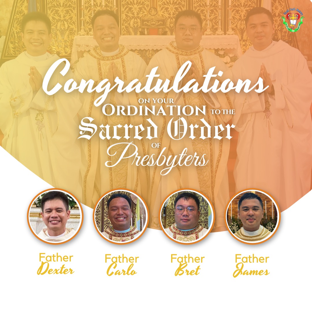 Congratulations to our four newly ordained priests! 🌾🍇 With hearts ...