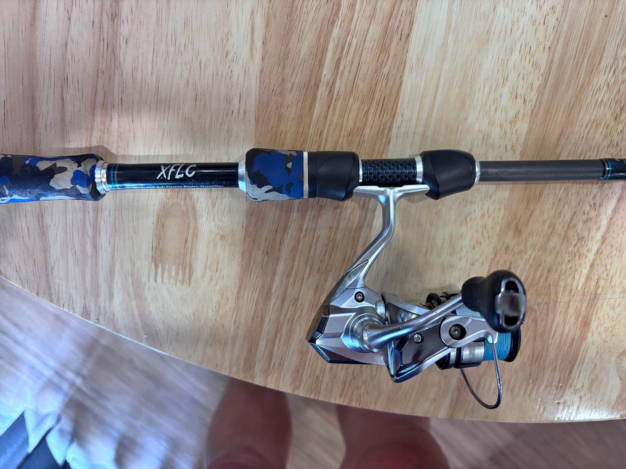 Stratic 1000 FL with 8lb Jbraid on a XFLC Miller Rod - Fishing Rod ...