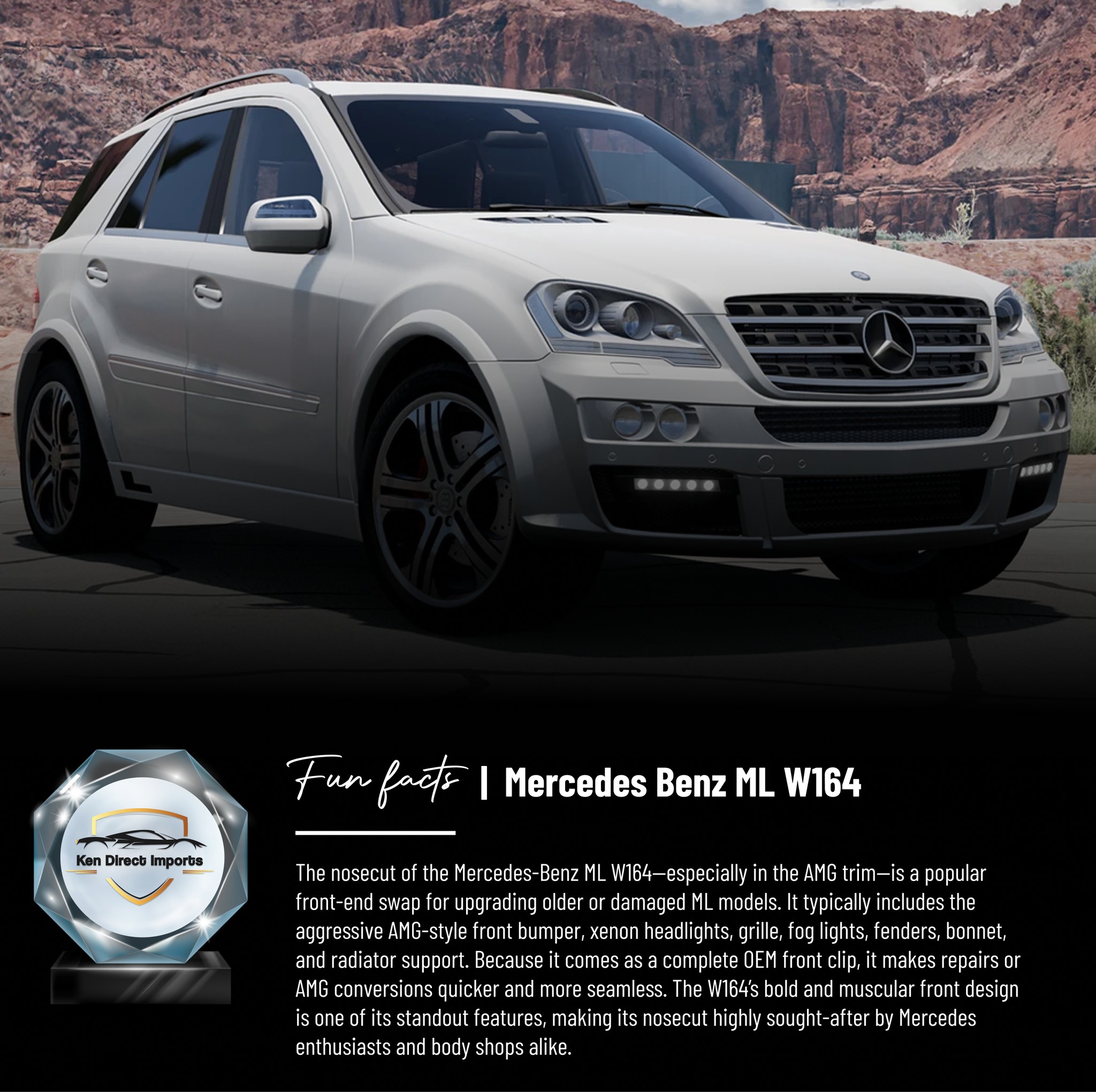 Mercedes-Benz W164 AMG front-end swap kit available