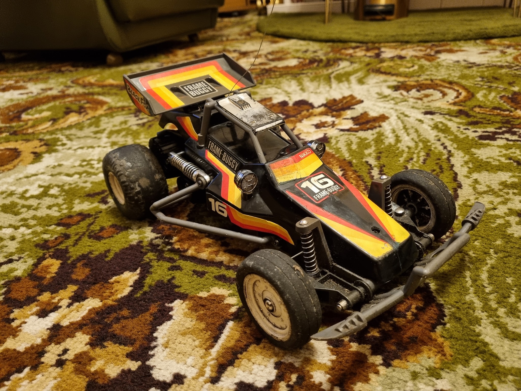 Nikko BackFire 4wd From 1988 here is a new in box 1/14 frame buggy