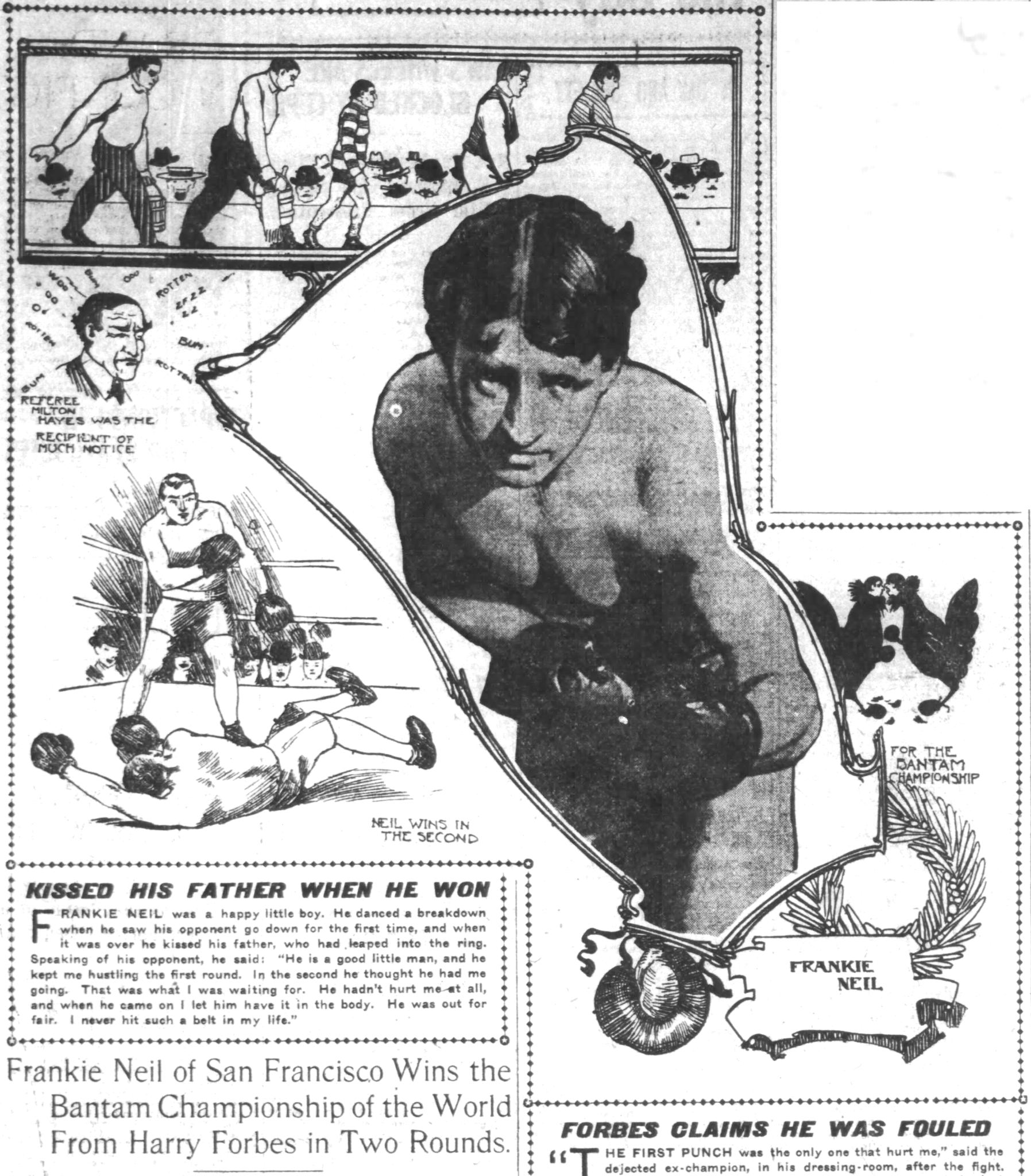 Boxing History - #OnThisDay in 1903, Frankie Neil won the... | Facebook