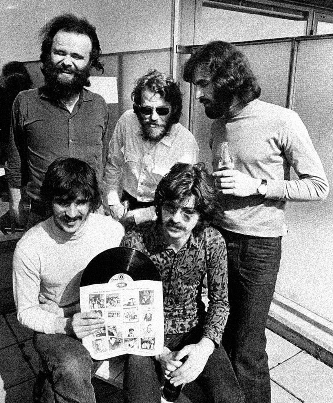 With The Band in Hamburg, Germany 1971! Time Flies #tbt 📷: Jan