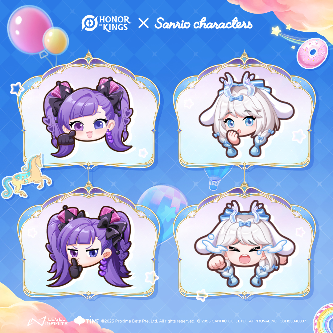 Honor - 🎈 Four ultra-cute collab animated stickers are available now ...