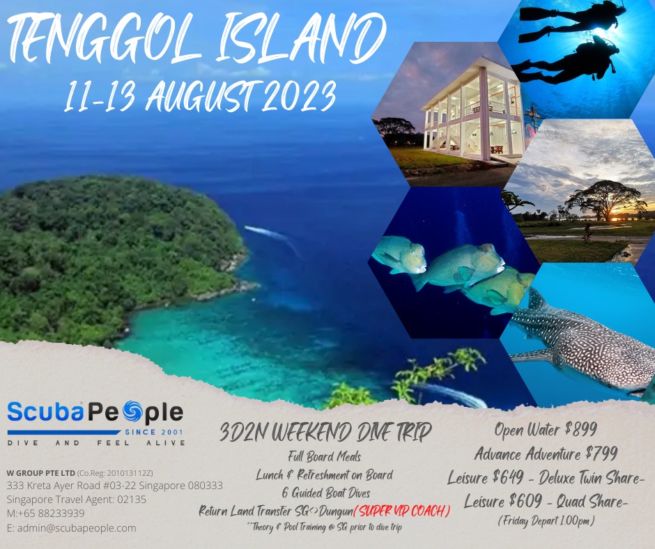 ScubaPeople - Tenggol Island Dive Trip 11-13 August 2023