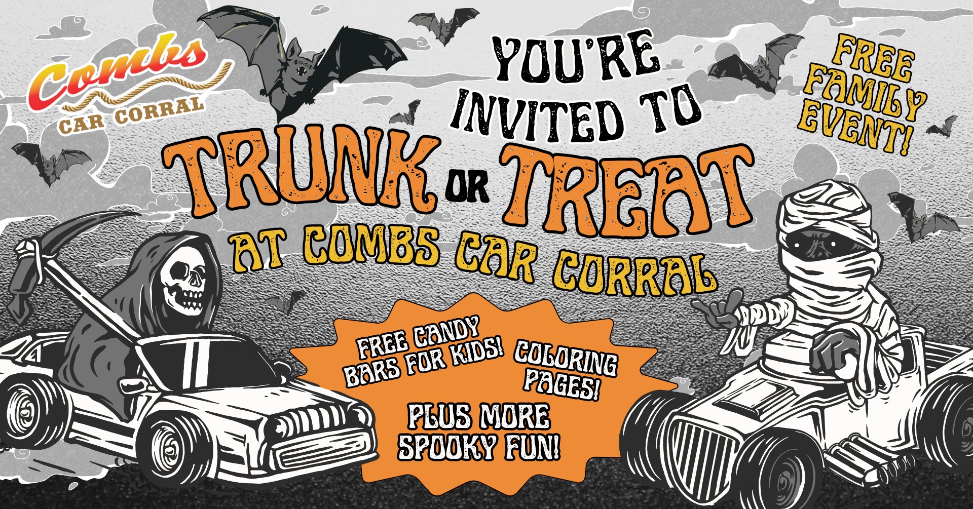 Combs Car Corral's Annual Trunk or Treat