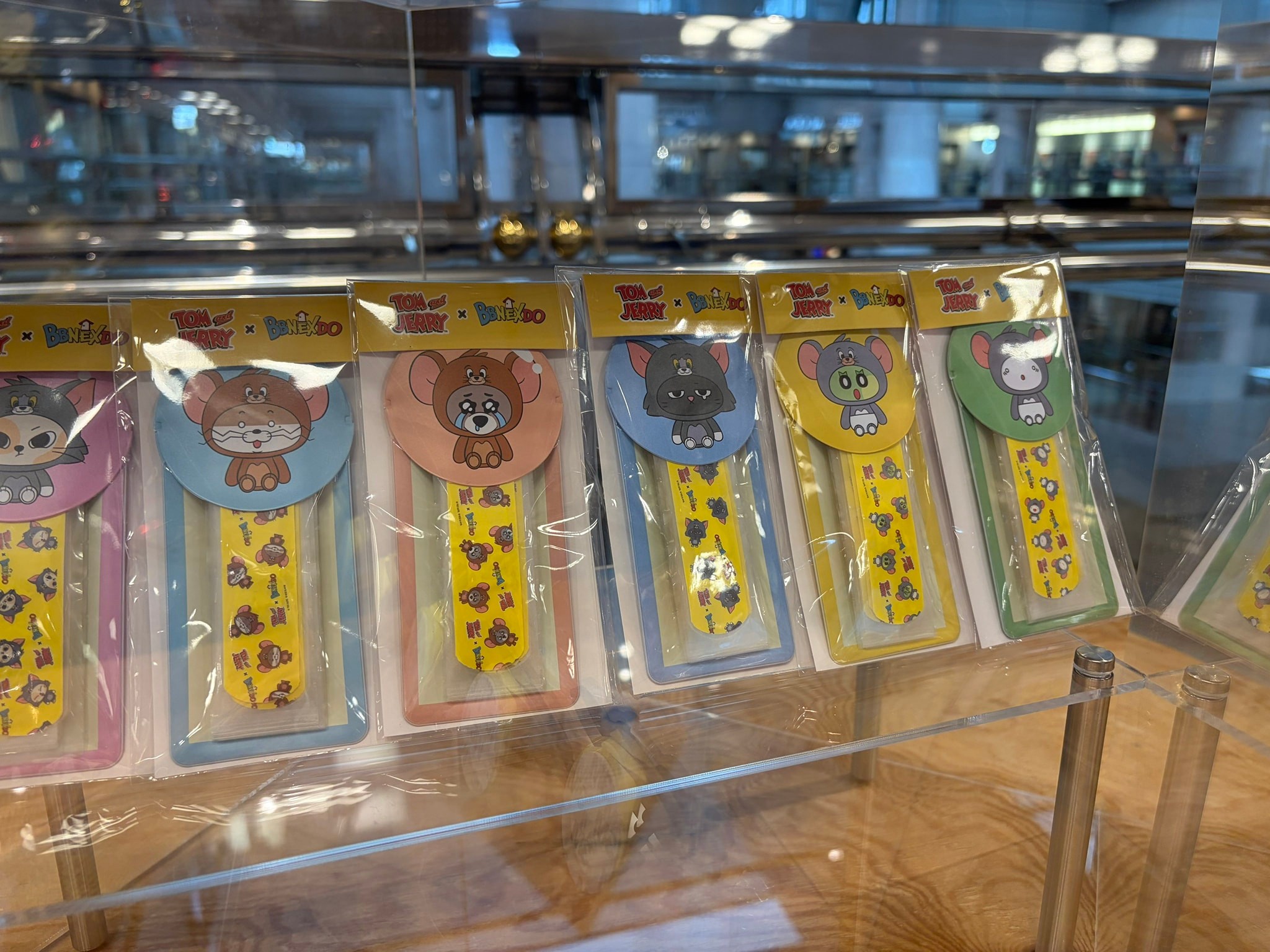 bbnexdo and tom&jerry collab merch is currently display in one of