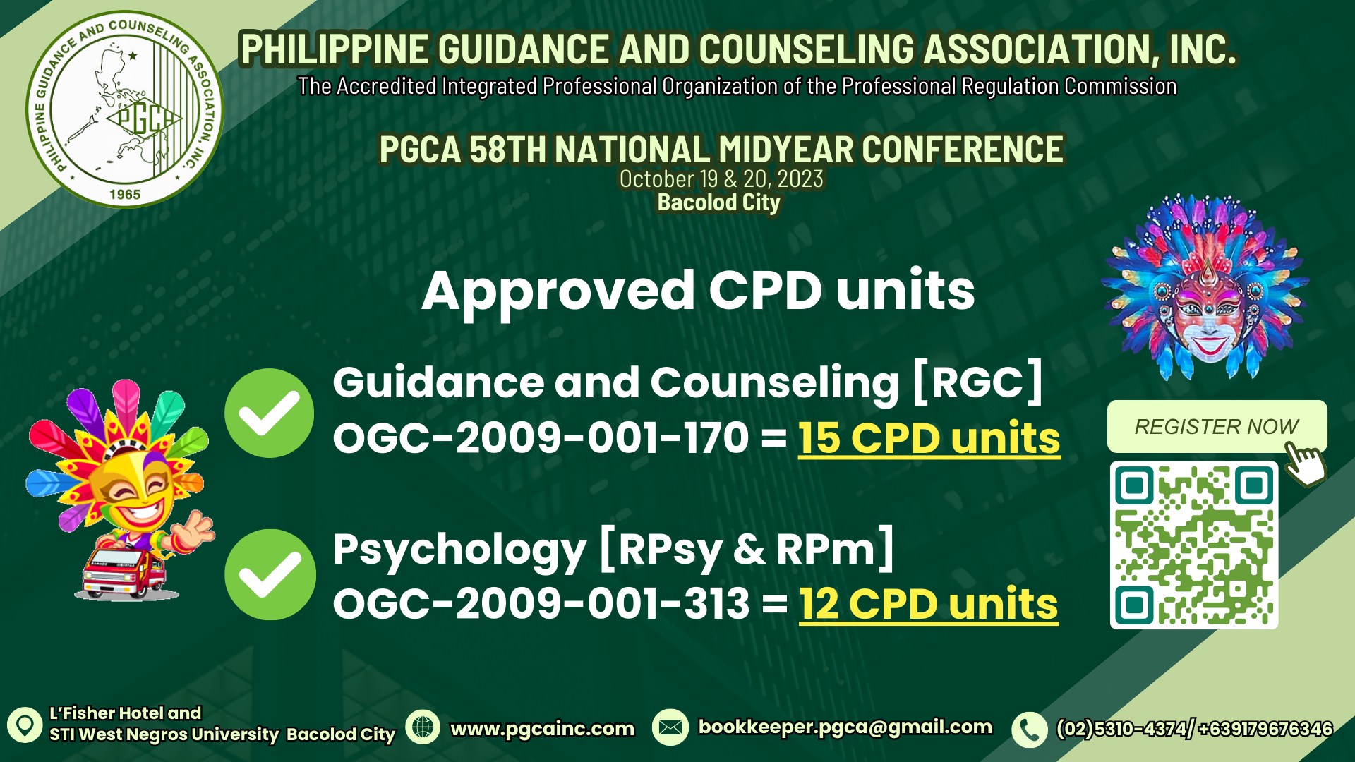 PGCA - We are grateful to announce that the Continuing Professional ...