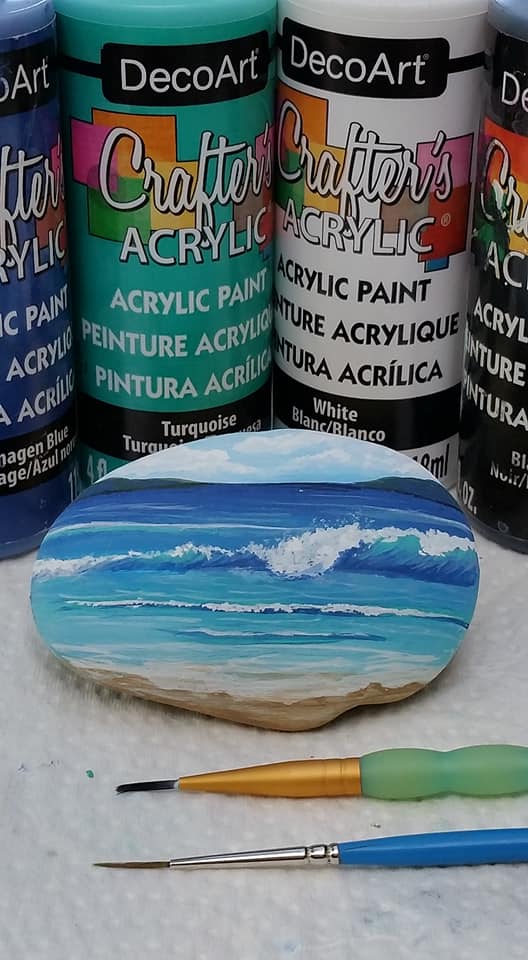 Rocan Rocks - To finish I made some more random softer wave lines in ...