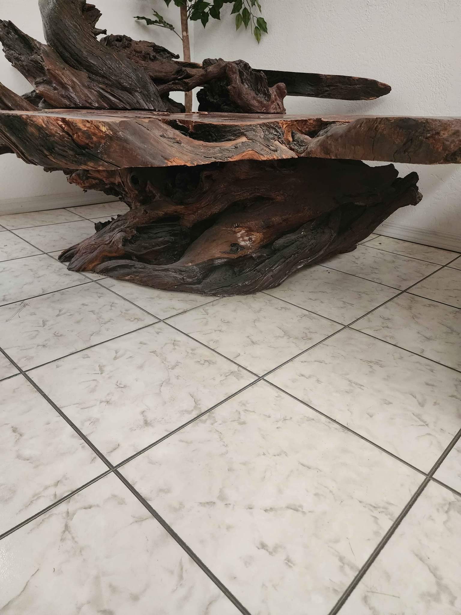 Wood slab and Burrell table - Outdoor Tables - Lake Havasu City ...
