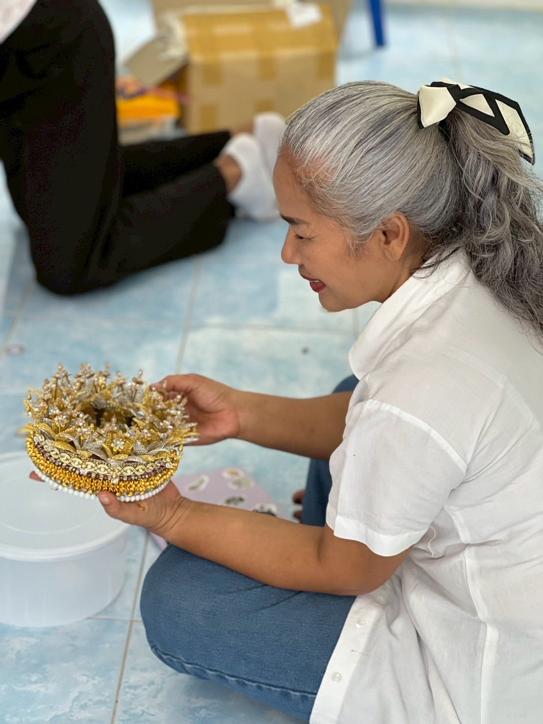 หัตถศิลป์ดิ้นโบราณ จังหวัดระนอง Old silk Ranong