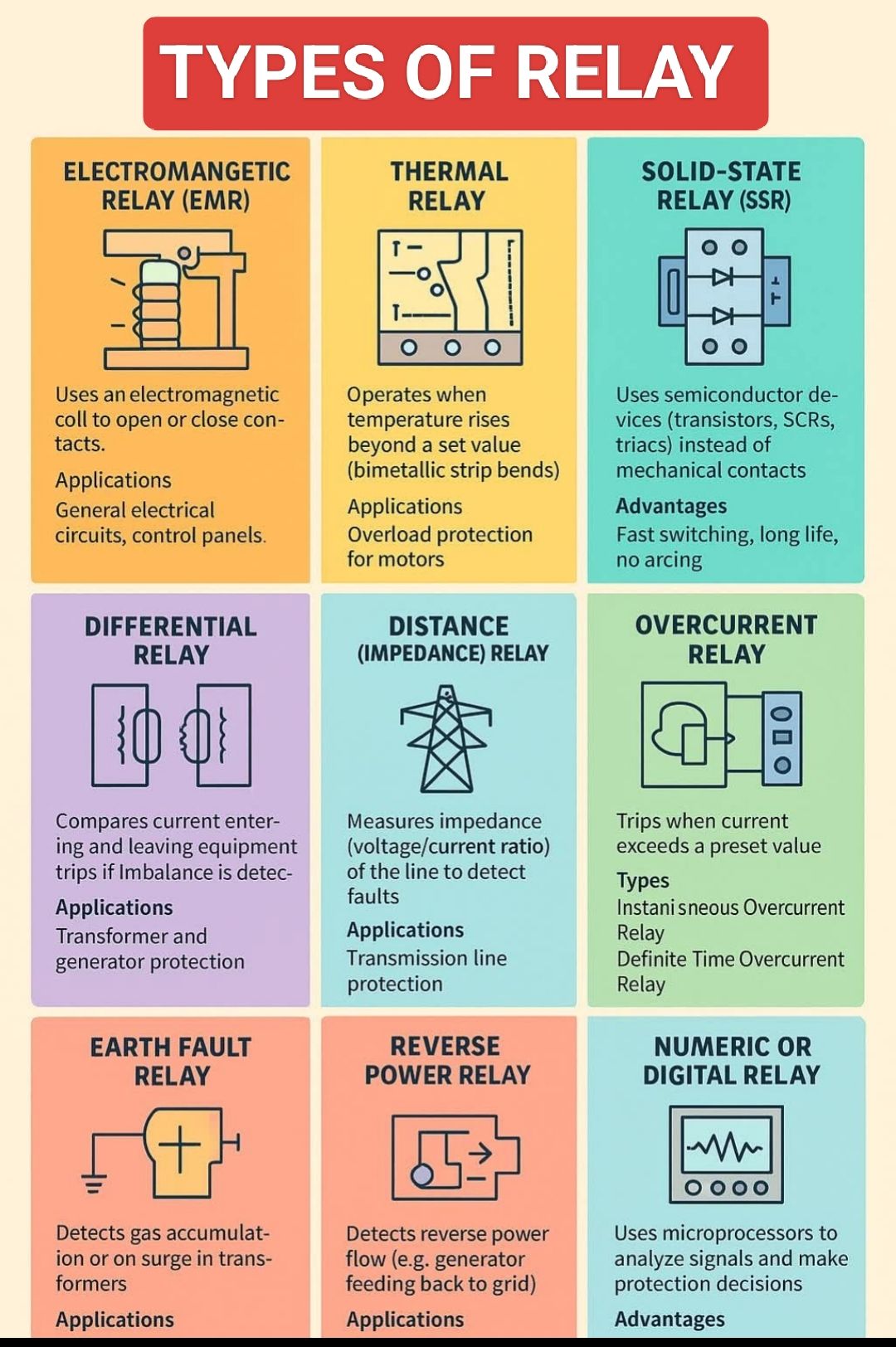 Fire-fighting - Types of Relay | Facebook