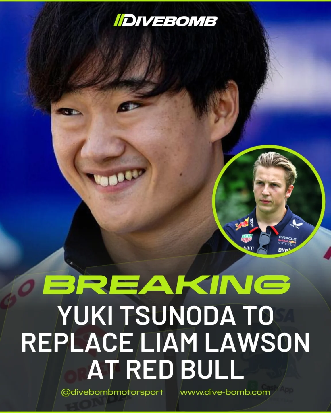 Divebomb - 🚨 | Tsunoda in at Red Bull #F1 #JapaneseGP | Facebook
