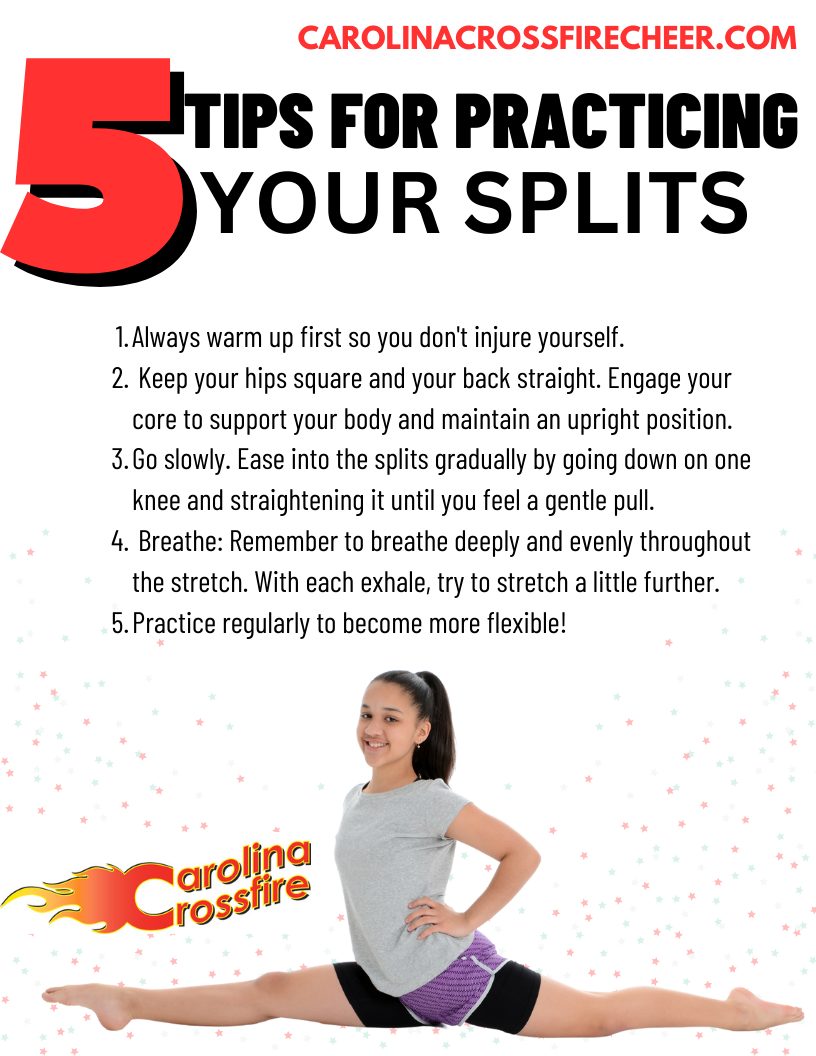 Great splits will help you in... - Carolina Crossfire Cheer | Facebook