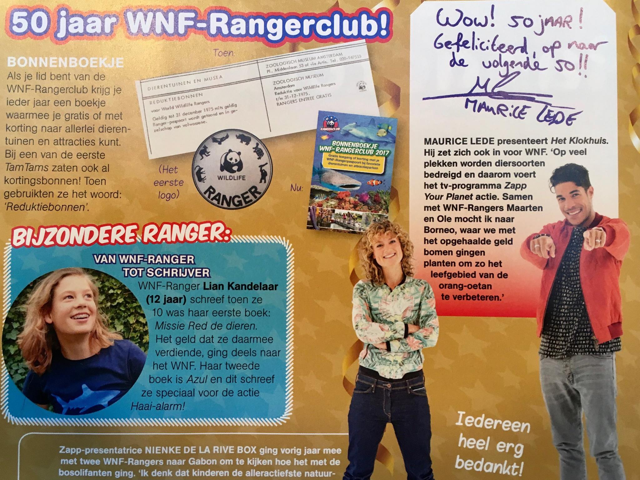 De WNF Rangerclub bestaat 50 jaar!... - Missie red de dieren