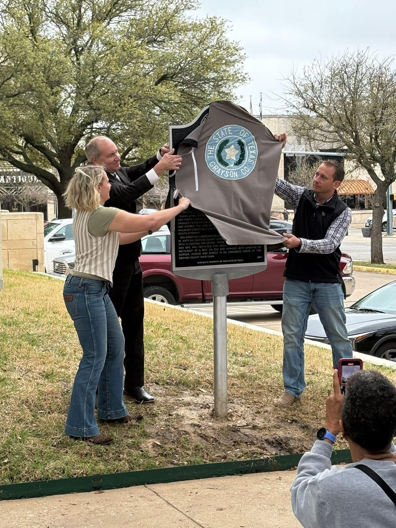 Historical Marker for the 1930 Sherman Riot