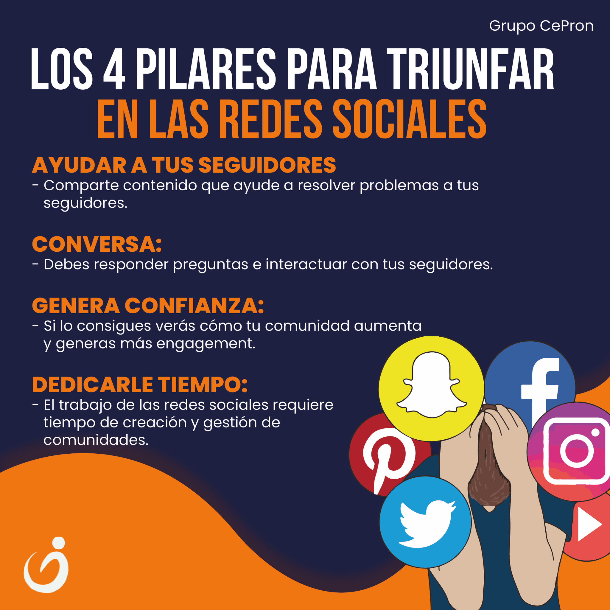 Grupo CePron - No sabes cómo crecer en redes o hacerlas...
