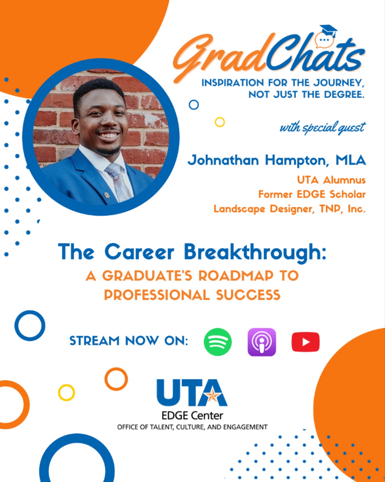 EDGE - 🚀 New episode is LIVE! This week on GradChats, we sit down with ...