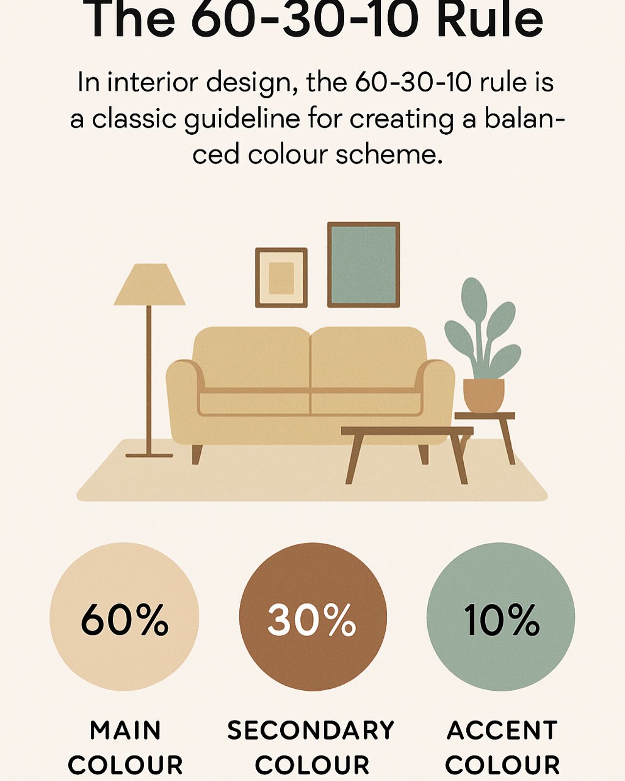 The 60-30-10 Rule: A Simple... - Littledean Interiors Ltd | Facebook