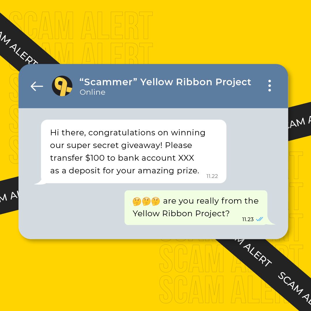 🚨 [SCAM ALERT] 🚨 Should you... - Yellow Ribbon Singapore