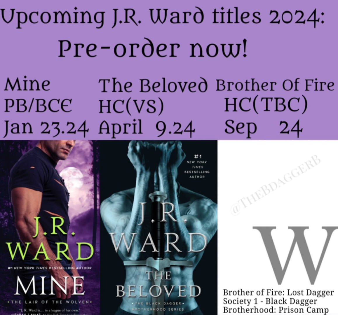 J.R. Ward book collection with signed editions