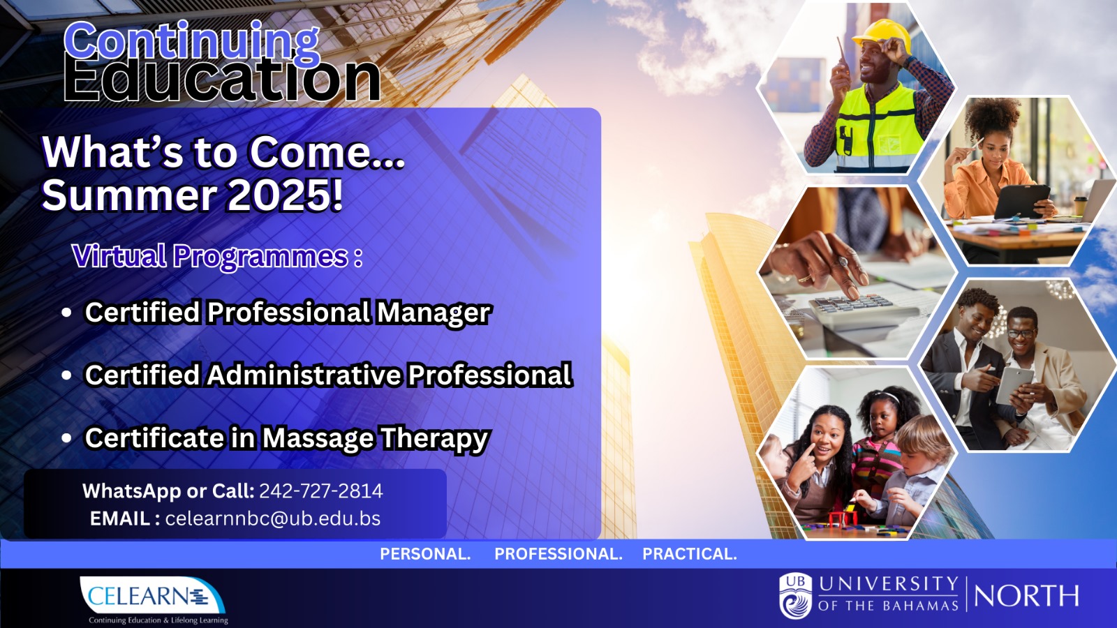 🌞 Summer 2025 Certificate Programs -... - CeLearn - UB North | Facebook