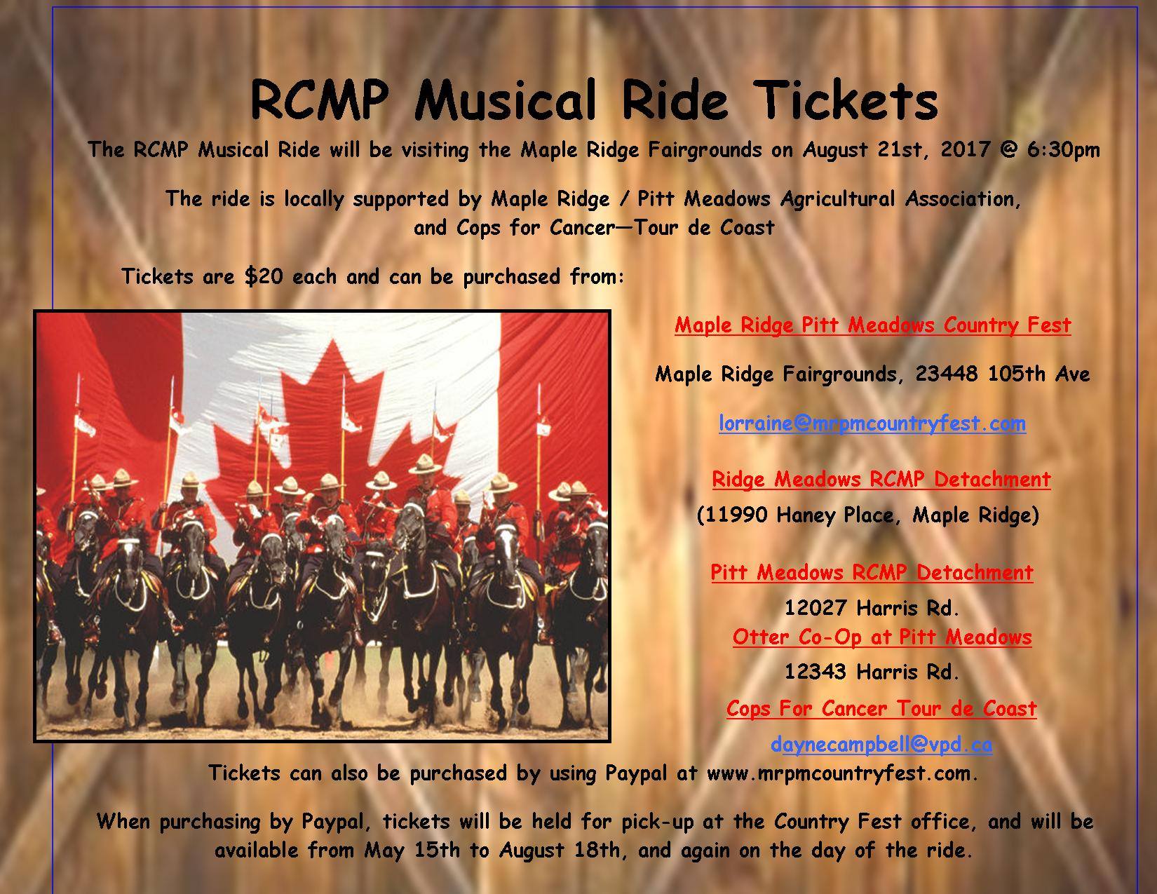 Maple Ridge Fairgrounds RCMP 150 Musical Ride