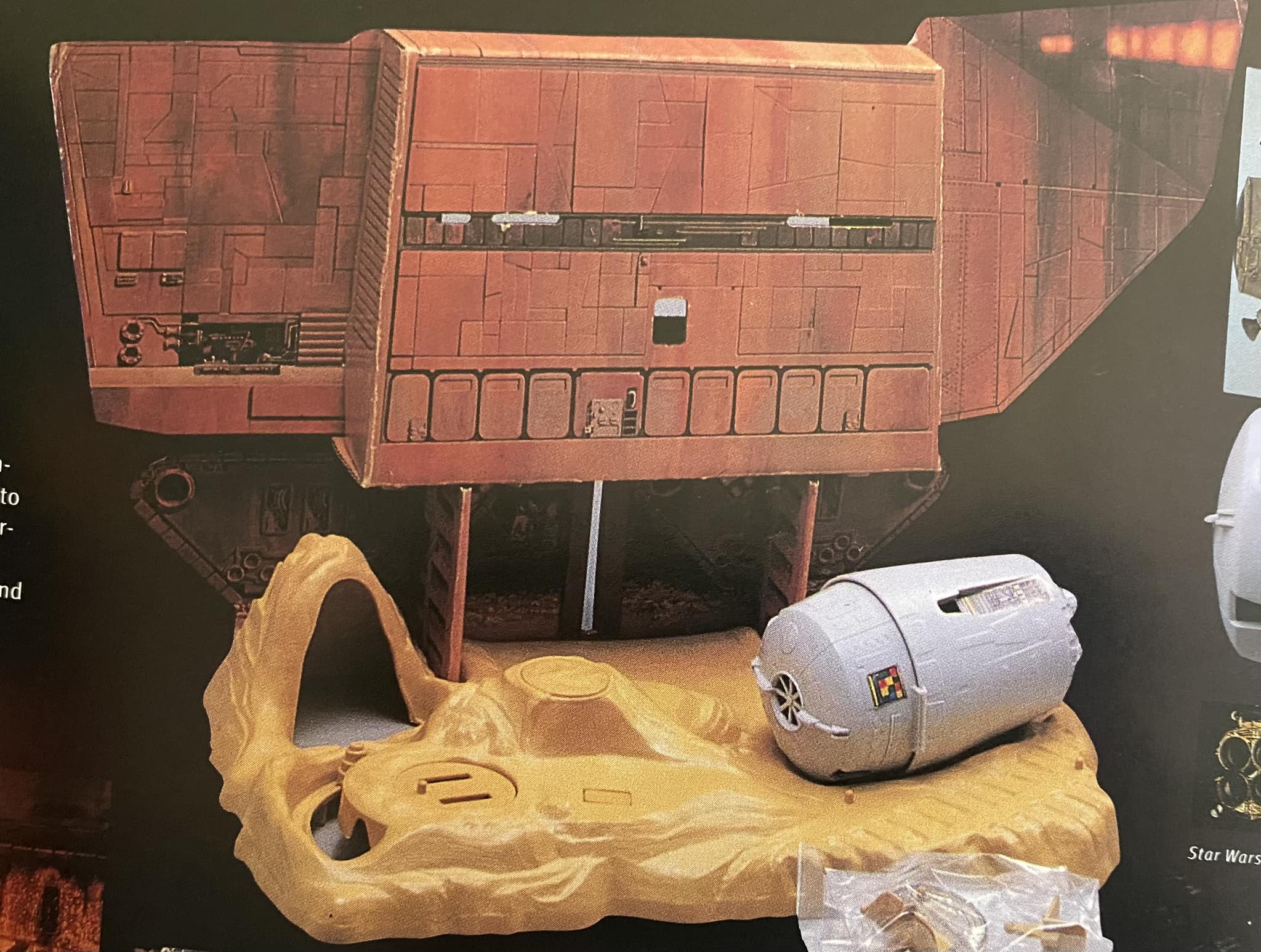 What are the dimensions of the Land of the Jawas playset backdrop