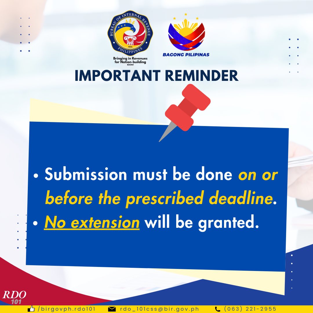 BIR... - BIR Revenue District Office 101 - Iligan City