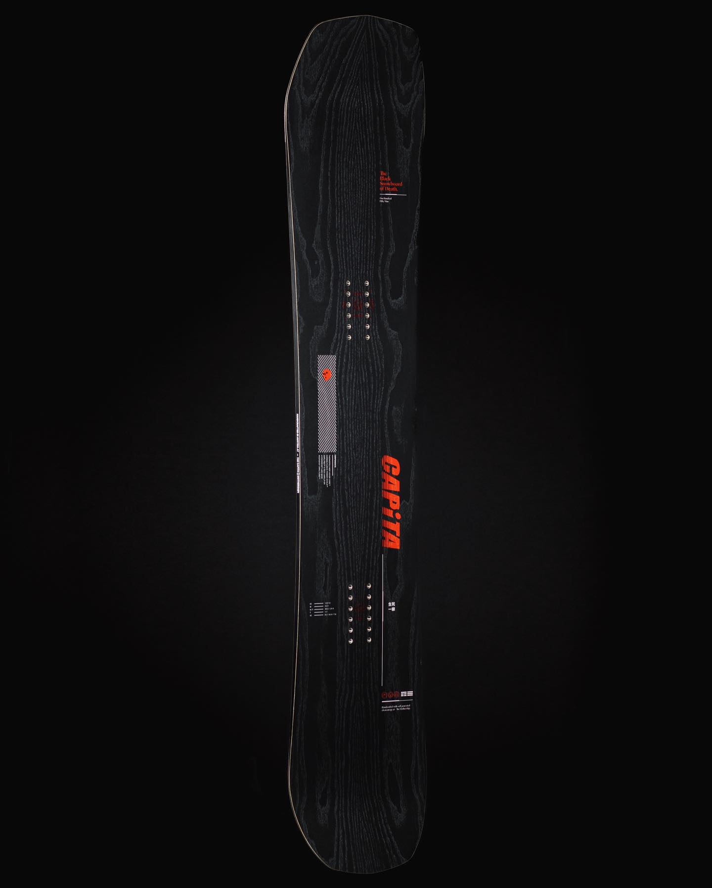 capita black snowboard of death canada body camber and a flat tail 2019 Capita Black Snowboard of