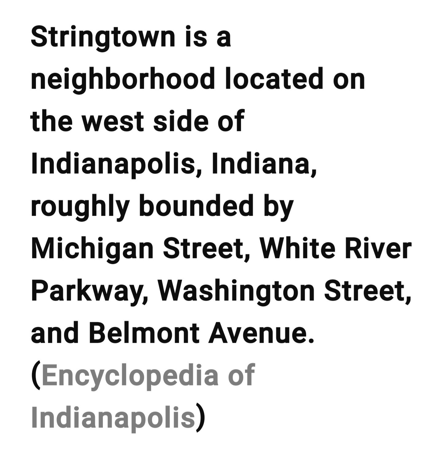 Growing up in Stringtown (Indianapolis, Indiana) | Facebook
