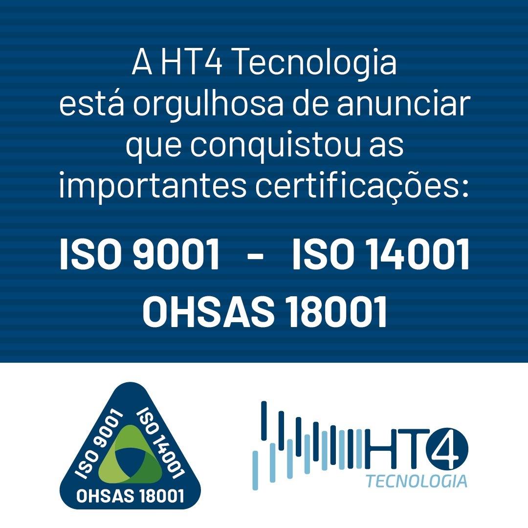 HT4 Tecnologia - A HT4 Tecnologia foi certificada em...