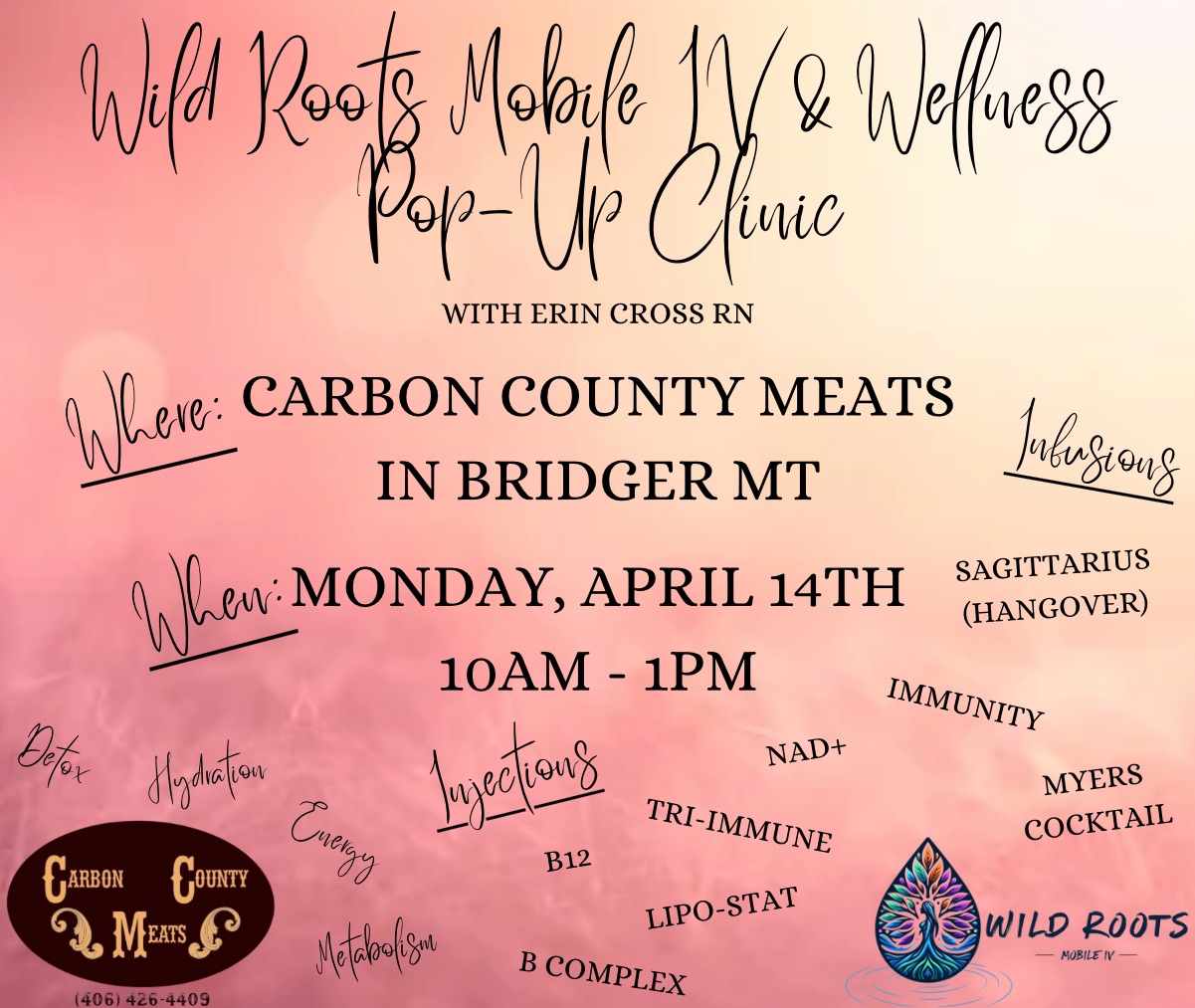 Wild Roots Mobile IV & Wellness Pop-Up Clinic