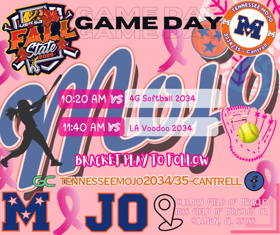 TN - Our girls are headed to Cullman, Al this weekend for the USSSA ...