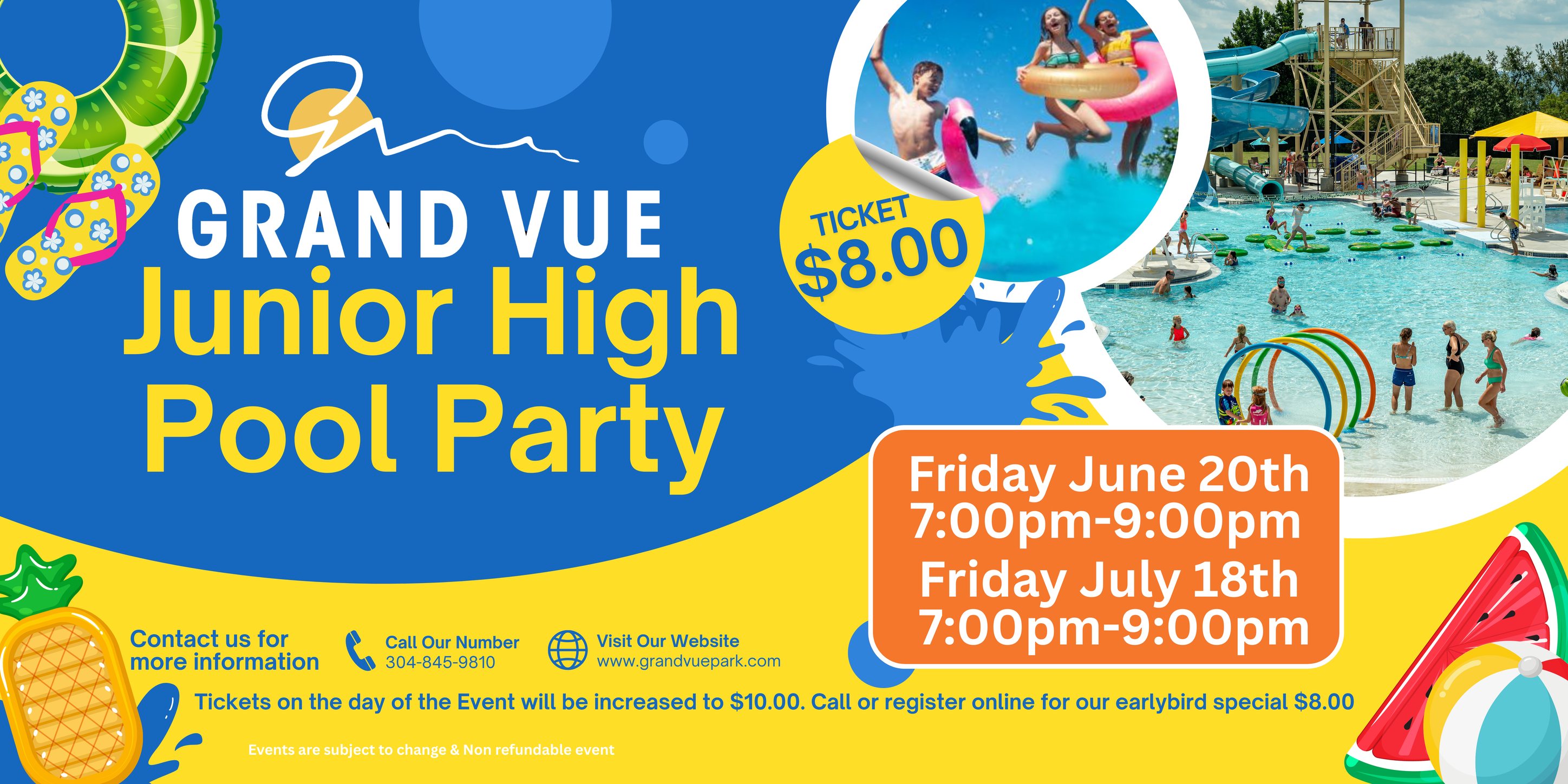 Grand Vue Junior High Pool Party!