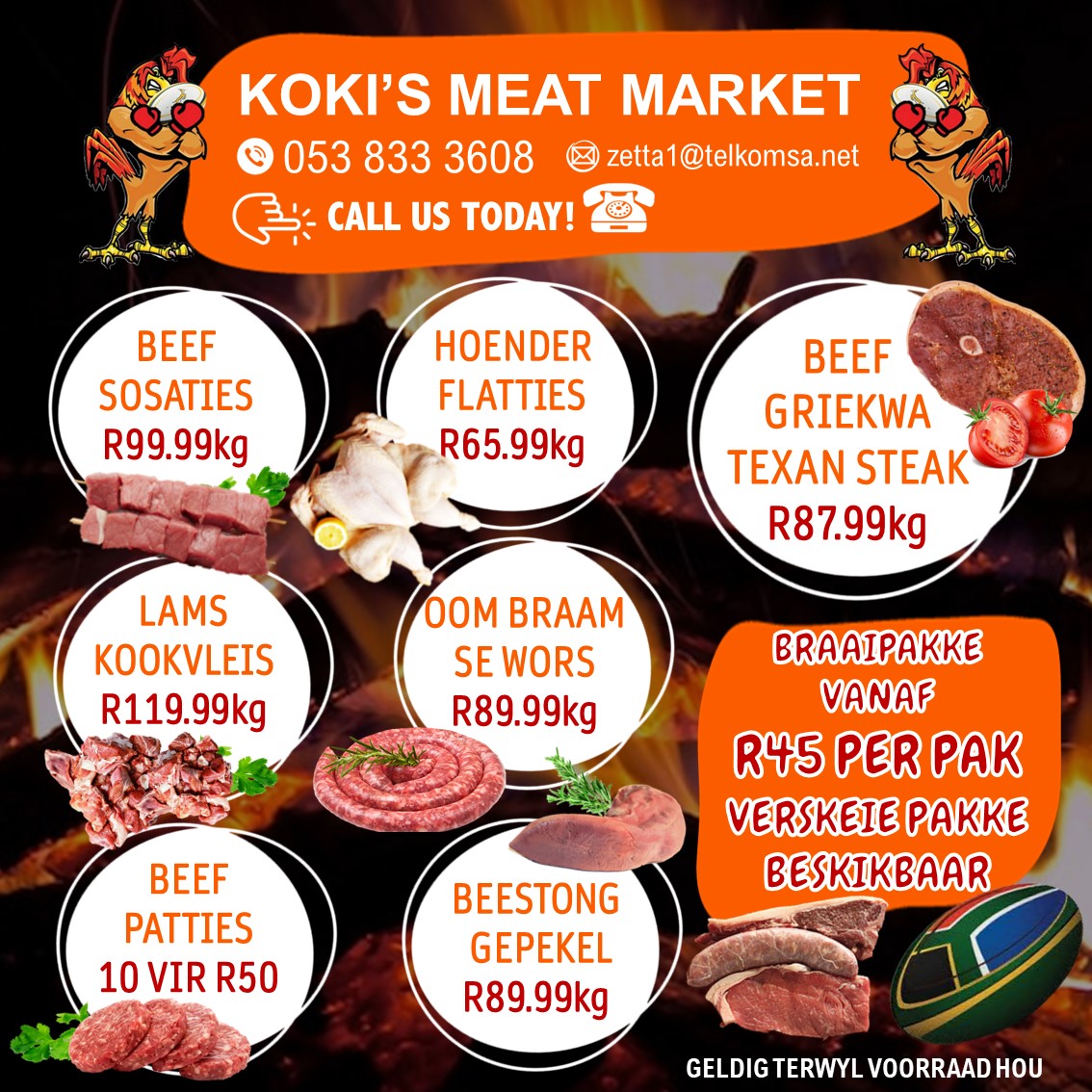 Koki's - 💥Koki's Meat Market Specials!💥 😁🥩VERSKEIE PAKKE BESKIKBAAR!🥩😁 ...