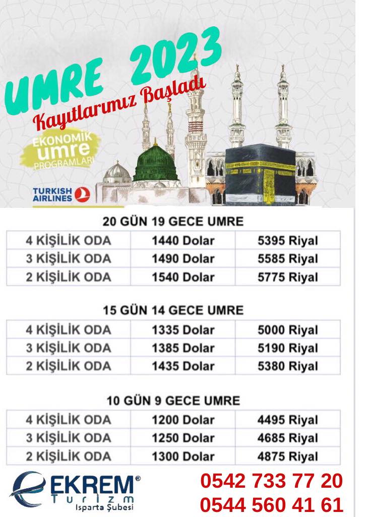 EKREM & İKRAM TURİZM ISPARTA - HAC UMRE VE KÜLTÜR TURLARI | Facebook