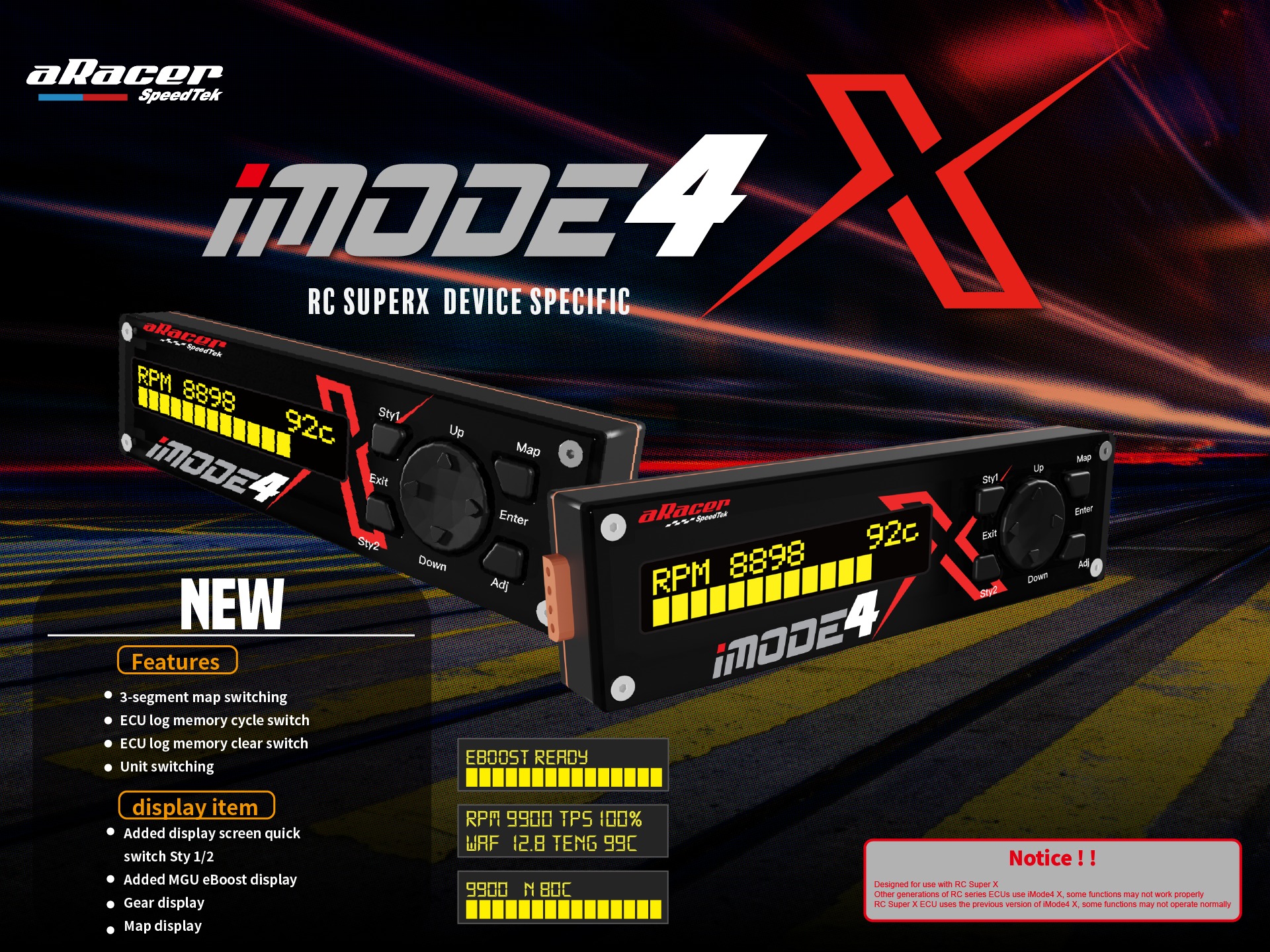 New product 【iMode4X】 RC Super XDevice specific ✨new features