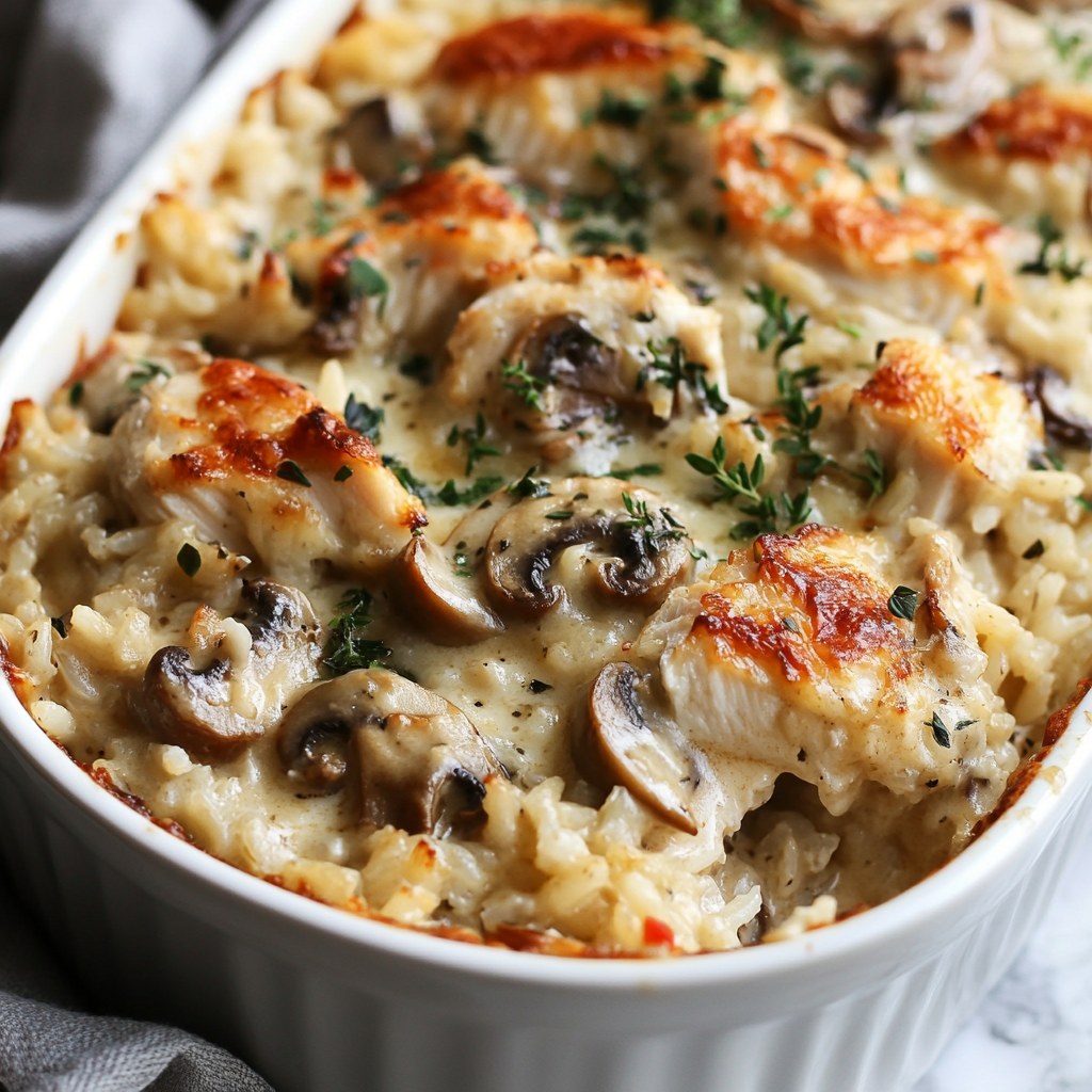 Ta - Gratin de Poulet et Riz à la Crème de Champignons 🧾 Ingrédients ...
